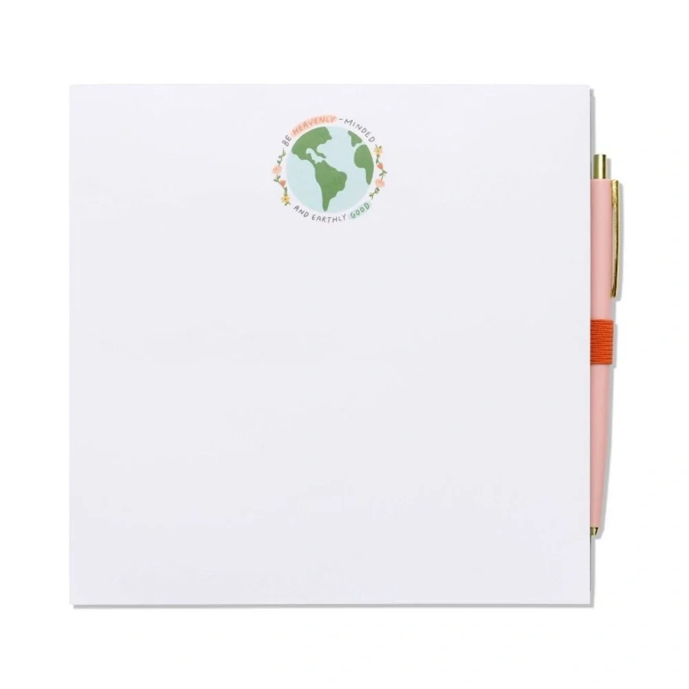 DesignWorks Ink 200 Sheet Square Notepad and Pen Set